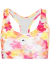 Adidas By Stella Mccartney X Stella Mccartney Printed Sports Bra In Multicolour