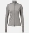 Adidas By Stella Mccartney Truepurpose Stretch Printed Recycled Jacket In Grey