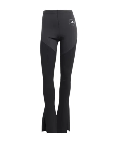 Adidas By Stella Mccartney Logo-print High-waisted Leggings In Black