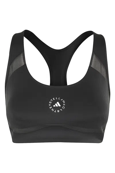 Adidas By Stella Mccartney Truepurpose Training Support Bra In Black