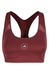 Adidas By Stella Mccartney Truepurpose Training Support Bra In Shadow Red