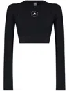 Adidas By Stella Mccartney True Strength Recycled Tech Sports Top In Black