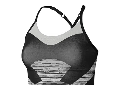 Adidas By Stella Mccartney Truestrength Seamless Yoga Light Support Sports Bra Ip8336 In Black