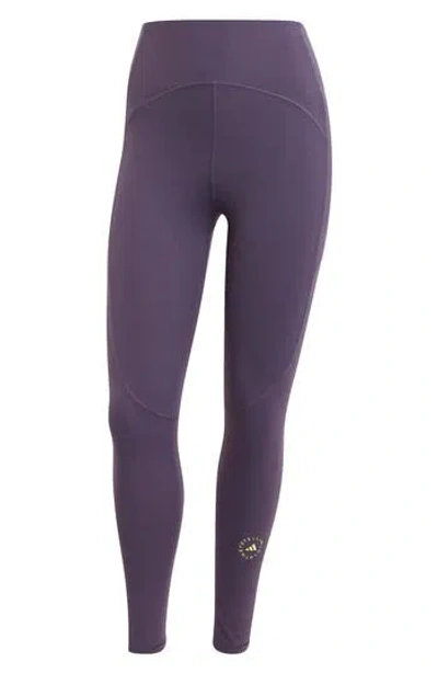 Adidas By Stella Mccartney Truestrength Yoga 7/8 Leggings In Purple