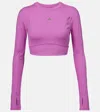 Adidas By Stella Mccartney Truestrength Crop Top In Pink