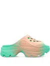 Adidas By Stella Mccartney Two-tone Clogs In Green