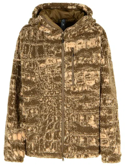 Adidas By Stella Mccartney Two-tone Polyester Fleece In Brown