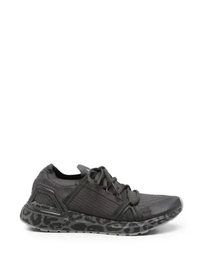 Adidas By Stella Mccartney Ultraboost 20 Leopard-print Knit Sneakers In Black