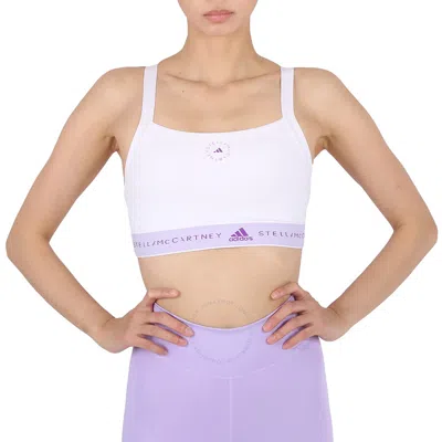 Adidas By Stella Mccartney White/active Purple Truepurpose Medium Support Bra