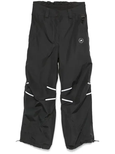 Adidas By Stella Mccartney Wide-leg Track Trousers In Black