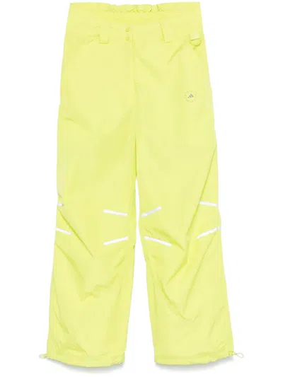 Adidas By Stella Mccartney Wide-leg Track Trousers In Yellow