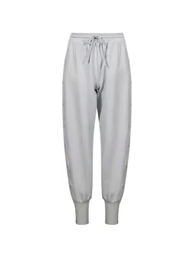 Adidas By Stella Mccartney Wide-leg Tracksuit Bottoms In Gray