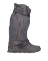 Adidas By Stella Mccartney Woman Boot Grey Size 6.5 Textile Fibers, Synthetisches Material In Gray