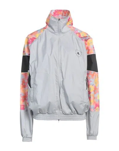 Adidas By Stella Mccartney Woman Jacket Grey Size L Recycled Polyester