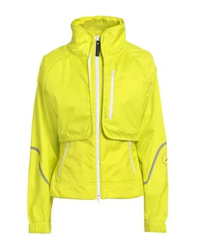 Adidas By Stella Mccartney Woman Jacket Lime Green Size M Recycled Polyester