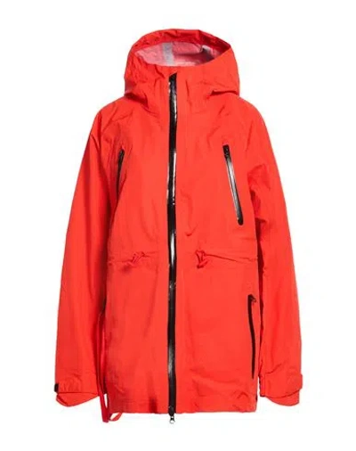 Adidas By Stella Mccartney Woman Jacket Tomato Red Size L Recycled Polyamide, Polyamide