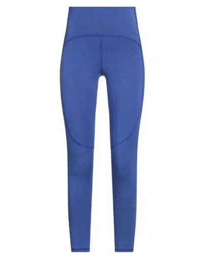 Adidas By Stella Mccartney Woman Leggings Bright Blue Size 12 Modal, Recycled Polyamide, Elastane