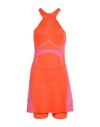 Adidas By Stella Mccartney Woman Mini Dress Tomato Red Size L Recycled Polyester, Elastane In Tomato Red
