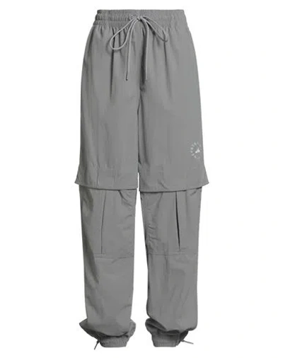 Adidas By Stella Mccartney Woman Pants Grey Size M Recycled Polyamide In Gray