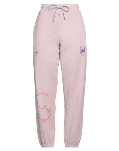 Adidas By Stella Mccartney Woman Pants Pink Size L Organic Cotton, Elastane
