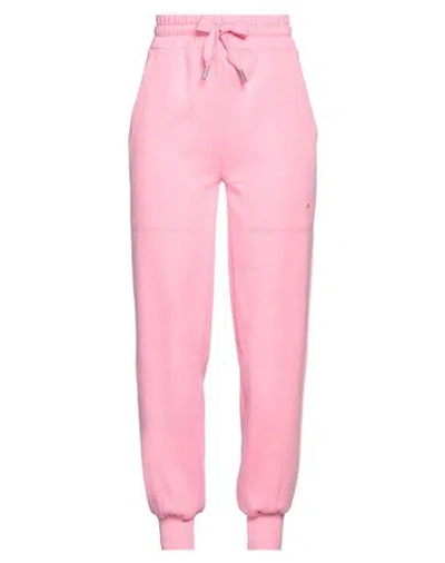 Adidas By Stella Mccartney Woman Pants Pink Size L Organic Cotton, Recycled Polyester