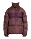Adidas By Stella Mccartney Woman Puffer Brown Size L Recycled Polyester, Elastane In Burgundy