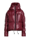 Adidas By Stella Mccartney Woman Puffer Burgundy Size L Recycled Polyester