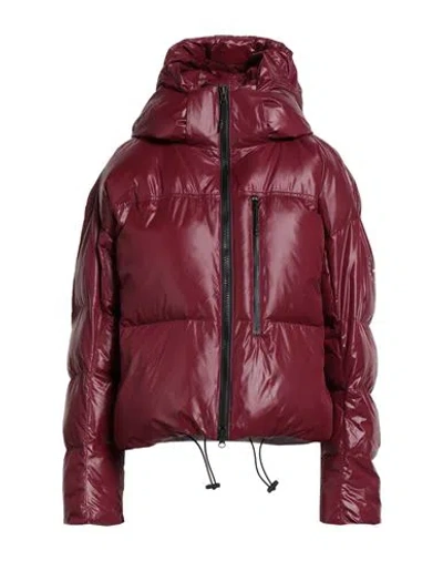 Adidas By Stella Mccartney Woman Puffer Burgundy Size L Recycled Polyester