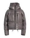 Adidas By Stella Mccartney Woman Puffer Charcoal Size M Recycled Polyamide