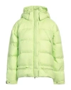 Adidas By Stella Mccartney Woman Puffer Lime Green Size L Recycled Polyester