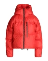 Adidas By Stella Mccartney Woman Down Jacket Red Size L Recycled Polyester In Red