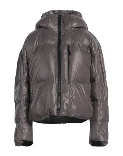Adidas By Stella Mccartney Woman Puffer Taupe Size L Recycled Polyamide