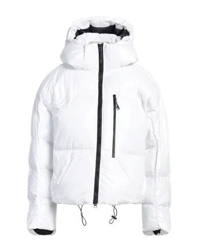 Adidas By Stella Mccartney Woman Puffer White Size L Recycled Polyamide
