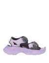 Adidas By Stella Mccartney Woman Sandals Lilac Size 7 Synthetisches Material, Textile Fibers In Purple