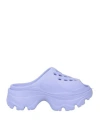 Adidas By Stella Mccartney Woman Sandals Lilac Size 8 Rubber In Purple