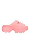 Adidas By Stella Mccartney Logo Embossed Perforated Clogs In Pink