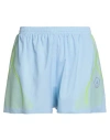 Adidas By Stella Mccartney Woman Shorts & Bermuda Shorts Light Blue Size 16 Recycled Polyester