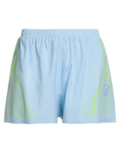 Adidas By Stella Mccartney Woman Shorts & Bermuda Shorts Light Blue Size 16 Recycled Polyester