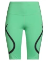 Adidas By Stella Mccartney Woman Shorts & Bermuda Shorts Light Green Size L Recycled Polyester, Elas