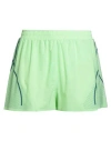 Adidas By Stella Mccartney Woman Shorts & Bermuda Shorts Lime Green Size 12 Recycled Polyester
