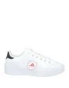 Adidas By Stella Mccartney Woman Sneakers White Size 6.5 Textile Fibers In White