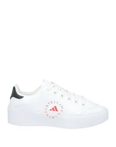 Adidas By Stella Mccartney Woman Sneakers White Size 6.5 Textile Fibers