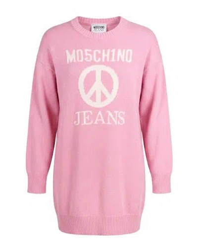 Adidas By Stella Mccartney Woman Sweater Pink Size Xs Polyamide, Viscose, Wool, Cashmere In Multi