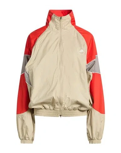 Adidas By Stella Mccartney Woman Sweatshirt Beige Size M Recycled Polyester In Red