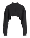 Adidas By Stella Mccartney Woman Sweatshirt Black Size L Organic Cotton In Black