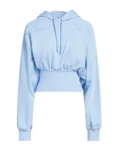 Adidas By Stella Mccartney Woman Sweatshirt Light Blue Size Xs Organic Cotton