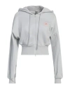 Adidas By Stella Mccartney Woman Sweatshirt Light Grey Size L Organic Cotton