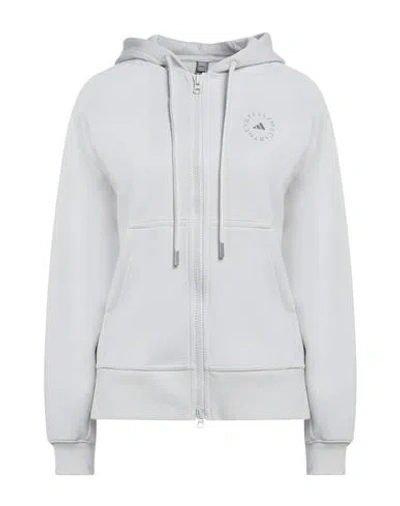Adidas By Stella Mccartney Woman Sweatshirt Light Grey Size Xxs Organic Cotton, Recycled Polyester