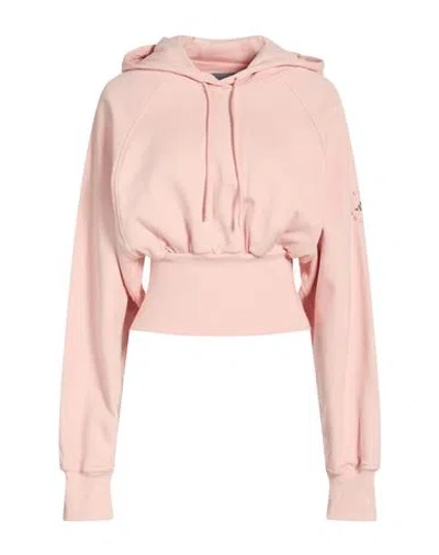 Adidas By Stella Mccartney Woman Sweatshirt Pink Size L Organic Cotton, Elastane