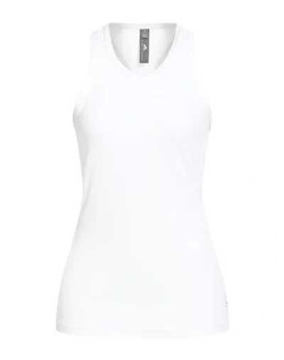 Adidas By Stella Mccartney Woman Tank Top White Size L Polyamide, Elastane